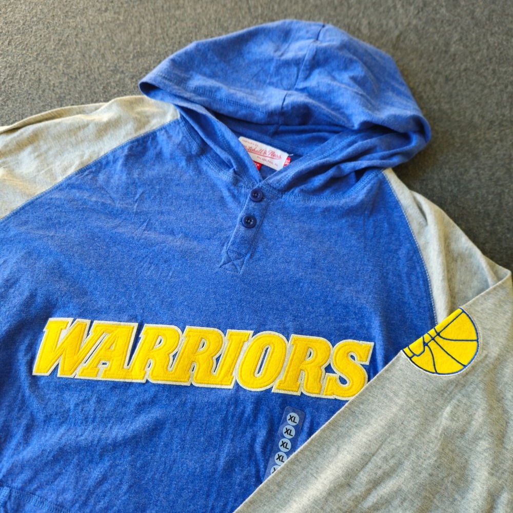 New! Mitchell & Ness Golden State Warriors Hoodie Shirt Size XL NBA HWC Active - Picture 11 of 15